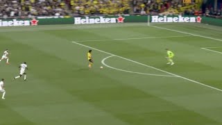 Karim Adeyemi miss 1v1 against Thibaut Courtois vs Real Madrid vs Borussia Dortmund UCL Final [upl. by Eruot]