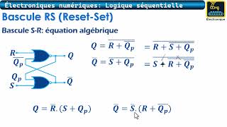 101 Logique séquentielle Bascule RS NOR [upl. by Rustie]