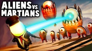 ALIEN INVASION ON MARS Aliens vs Martian Army  Mars or Die Gameplay Part 1 [upl. by Assilram93]