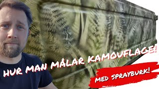 Hur man målar kamouflage med sprayburk [upl. by Acilegna977]