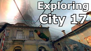 Exploring HalfLife Alyx in SteamVR  City 17 [upl. by Octavius]