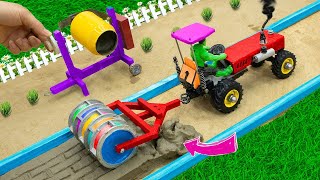 diy mini tractor making mini moter water pump  wood cutter machine science project drcreatorsnp [upl. by Drofub]