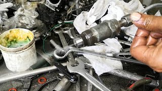 How to Diesel injector service Toyota diesel injectordiesel nozzle work [upl. by Nylhtak49]