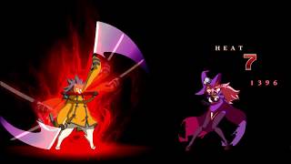 BlazBlue Central Fiction Jubei vs Nine Hell Mode [upl. by Weslee]