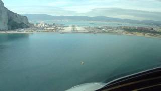 Gibraltar Airport  Approach amp Landing Runway 27 [upl. by Oralia]