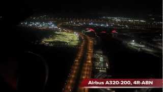 Welcome to Abu Dhabi Night Landing with SriLankan A320 [upl. by Atnoed]