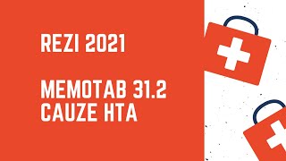 Rezi 2021  MemoTab312  Cauze HTA part 2 [upl. by Nepean]