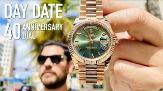 Rolex DayDate 40 Green Dial  100k Rolex President Anniversary [upl. by Aisor922]