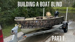 Duck Boat Blind Build  Part 1  DesignFrameBrackets [upl. by Yazbak]