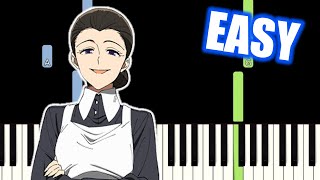 Yakusoku no Neverland Episode12 Finale OST  Main Theme  quotIsabella’s Lullabyquot  EASY Piano Tutorial [upl. by Terrel]