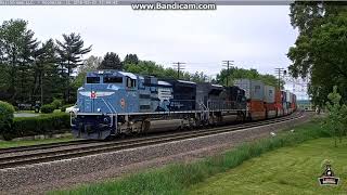 UP Heritage Duo on IG2G2 Rochelle IL RailCam 52018 [upl. by Gensler]