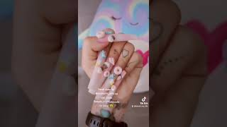 Milkshake amp Sweets🍦 🍰 Nails diynails kawaii shorts makartt nailart [upl. by Ateiluj]