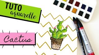 TUTO AQUARELLE  CACTUS [upl. by Adrianne290]