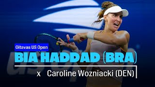 BIA HADDAD x Caroline Wozniacki Oitavas US Open 2024  Live comentários [upl. by Liesa]