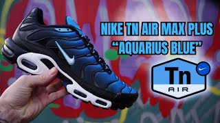 NIKE TN AIR MAX PLUS  quotAQUARIUS BLUEquot UNBOXING ON FOOT AND REVIEW [upl. by Strephon]