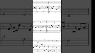 Canon In D  Violin sheet music piano [upl. by Airottiv425]