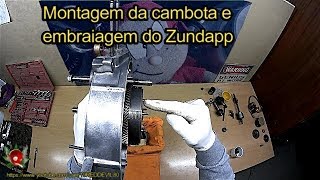 Montagem do motor Zundapp  Cambota e embraiagem [upl. by Nalek687]