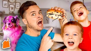 Funny April Fools Sneaky Jokes for Kids Parents Vs Kids [upl. by Orvie935]