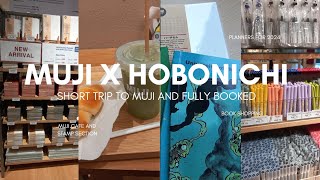 muji vertical planner and hobonichi weekly supplement short trip to muji cafe and bookstore vlog [upl. by Rehpotsirhcnhoj]