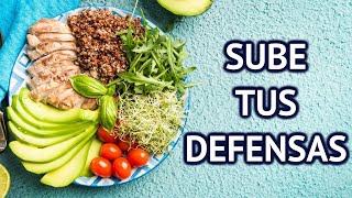 14 ALIMENTOS para SUBIR LAS DEFENSAS  Fortalece tu sistema inmunológico [upl. by Akeinahs]