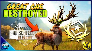 IT HAPPENED  Chasing THE GREAT ONE in Hirschfelden  theHunter Call of the Wild [upl. by Kawai]