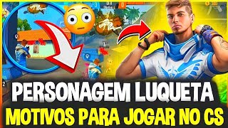 MOTIVOS PARA JOGAR COM O PERSONAGEM LUQUETA NO MODO CONTRA SQUAD VALE A PENA JOGAR COM ELE [upl. by Jeannine]