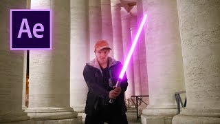 STAR WARS Lightsaber Tutorial  After Effects [upl. by Ahcsas]