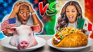 AMERICAN VS MEXICAN FOOD CHALLENGE [upl. by Clere379]