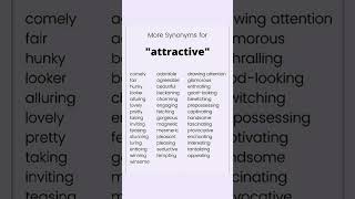 4250 day of synonyms seriesTodays word is quotAttractivequot ytfyp viralvideo english synonyms [upl. by Broderic686]