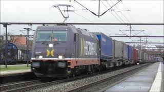 Hectorrail 241001 med containertrailertog [upl. by Eppesuig407]