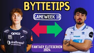 Byttetips for GW18 Fantasy Eliteserien  Eliteserien Fantasy 2024 Tips [upl. by Roberto470]