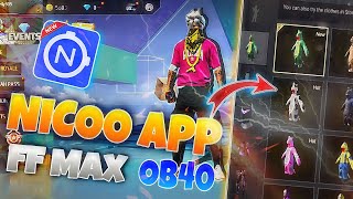 Nicoo App Free fire max🚀Nicoo App free fire 🔥New App New Latest Version download Link freefire [upl. by Schild]