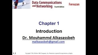 CH1 Data Communication and Networking forouzan 4th edition [upl. by Dinnie546]