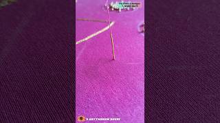 💛Aari Zardosi work tutorial trending shors knot zardosi [upl. by Brigit576]