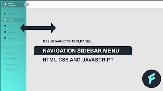 Navigation Menu Sidebar  Bootstrap 5 HTML CSS JS Tutorial [upl. by Anot]