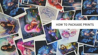 HOW TO PACKAGE ART PRINTS  save money on shipping [upl. by Nagah]