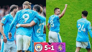 Manchester City vs Luton Town 51 EPL highlights 2024  Haaland goal  Kovacic goal  Doku goal [upl. by Plato]