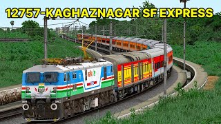 12757KAGHAZNAGAR SF EXPRESSTRAIN JOURNEYRAILWORKS GAMEPLAYTRAIN SIMULATOR 2020livestream [upl. by Atiekan]