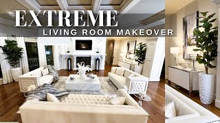 EXTREME LIVING ROOM MAKEOVER  Home Decor Living Room Makeover [upl. by Bathilda]