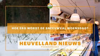 Heuvelland Nieuws Hoeveel sneeuw gaat er vallen [upl. by Baskett]