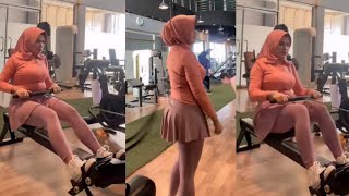 Try On Legging Rok Fashion Olah Raha Gym Hijab Style [upl. by Anilag]