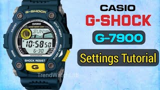 Casio GShock GW7900  Auto Light Switch wrist tilt [upl. by Eidnarb]