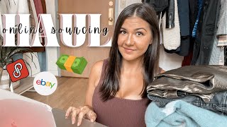 Reseller Sourcing Haul From Online to Sell for Profit on Poshmark and eBay [upl. by Sewole]