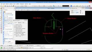 5 Microstation V8i lesson 2 part2  Snap and microstation mouse buttons الدرس الثاني الجزء الثاني [upl. by Drusus]