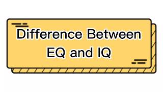 Difference Between EQ and IQ Explanation in Hindi with Tabular format [upl. by Marshal]