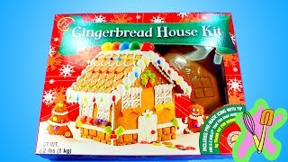 Intenté hacer una casita de jengibre Probando un gingerbread house kit Aprendiendo a cocinar [upl. by Leamse817]