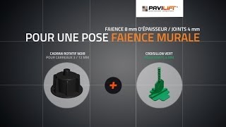 Pose faïence murale facile  PAVILIFT  Croisillons autonivelants pour carrelage [upl. by Gnous]