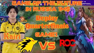 Quarterfinals Game of the future in RUSSIA game1ONIC Esports vs Royal Cybersport Club [upl. by Gmur]