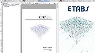 ETABS  13 Creating Reports Watch amp Learn [upl. by Suckram]