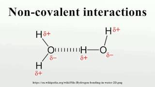 Noncovalent interactions [upl. by Ahseket965]